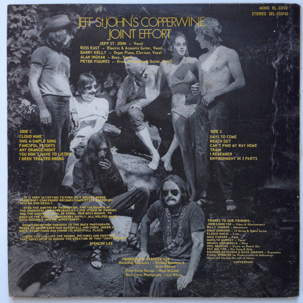 Jeff St John's Copperwine : Joint Effort (LP, Album)