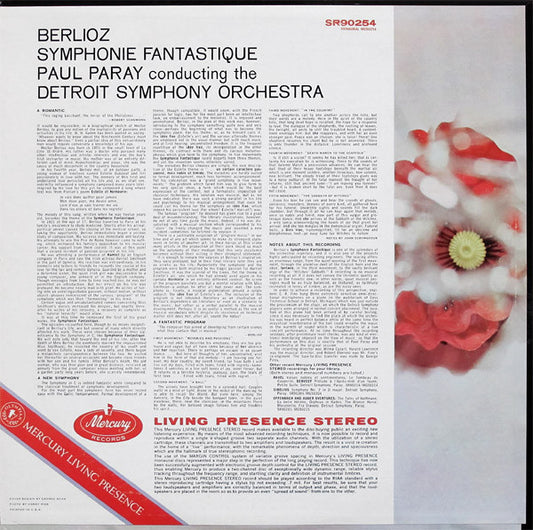 Hector Berlioz, Paul Paray, Detroit Symphony Orchestra : Symphonie Fantastique (LP)