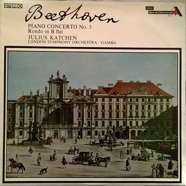 Beethoven*, Julius Katchen, London Symphony Orchestra · Gamba* : Piano Concerto No. 3 / Rondo In B Flat (LP, RE)