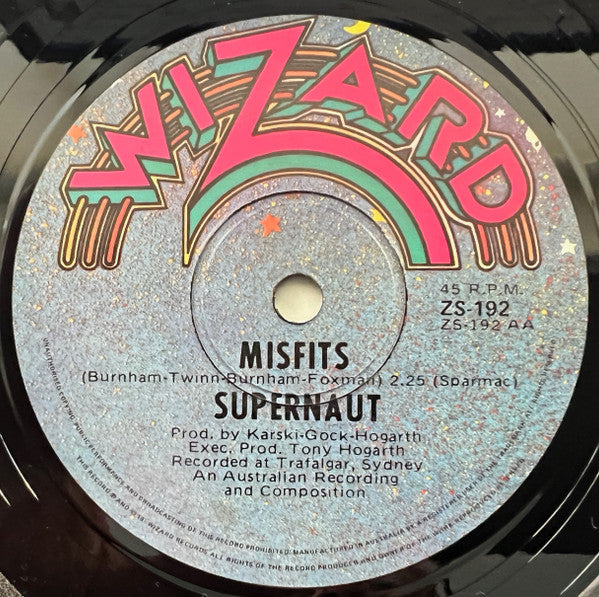 Supernaut (3) : Spies / Misfits (7", Single)