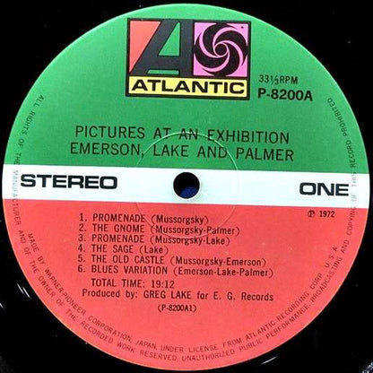 Emerson, Lake & Palmer : Pictures At An Exhibition (LP, Album, RE, Gat)