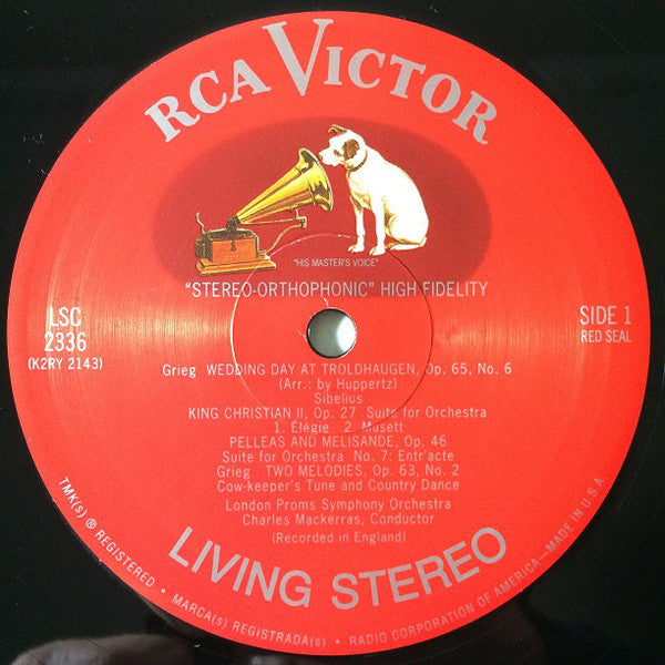 The London Proms Symphony Orchestra, Sir Charles Mackerras : Finlandia (Music Of Grieg And Sibelius) (LP, RE, RM, 180)