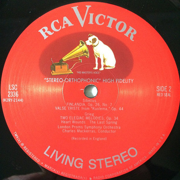 The London Proms Symphony Orchestra, Sir Charles Mackerras : Finlandia (Music Of Grieg And Sibelius) (LP, RE, RM, 180)