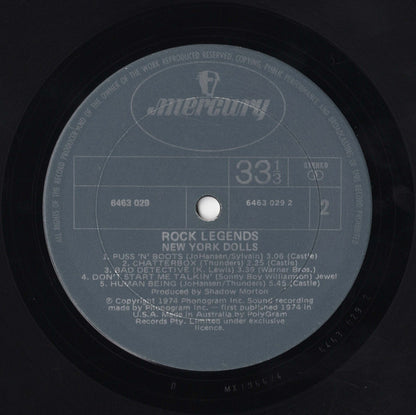 New York Dolls : Rock Legends (LP, Album, RE)