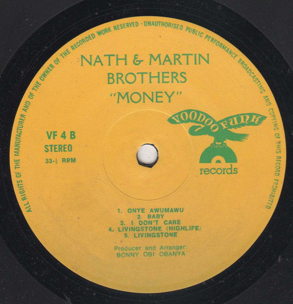The Martins Brothers Dance Band : Money (LP, Album, RE)