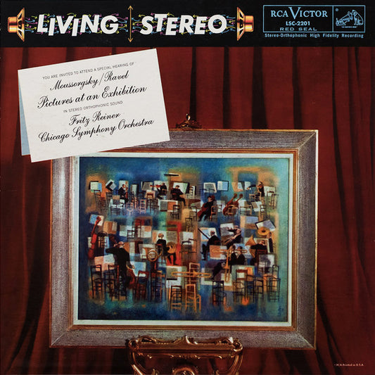 Modest Mussorgsky, Maurice Ravel, Fritz Reiner, Chicago Symphony Orchestra : Pictures At An Exhibition (LP, RE, RM, 200)