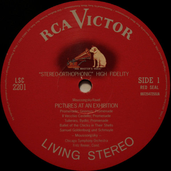 Modest Mussorgsky, Maurice Ravel, Fritz Reiner, Chicago Symphony Orchestra : Pictures At An Exhibition (LP, RE, RM, 200)