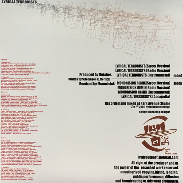 Substantial & L Universe : Lyrical Terrorists (12")