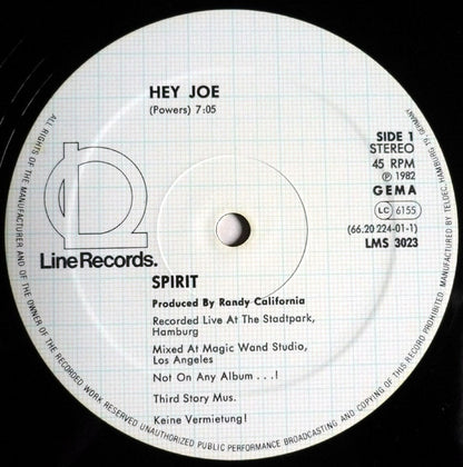 Spirit (8) : Hey Joe / Shattered Dreams (12", Maxi)