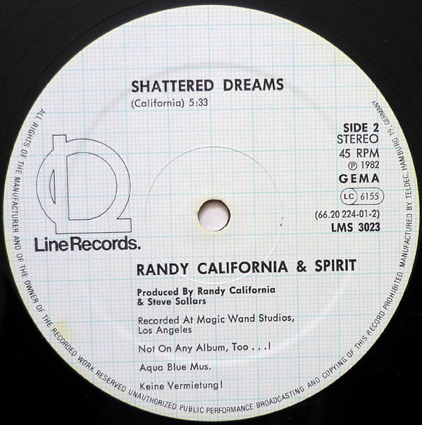 Spirit (8) : Hey Joe / Shattered Dreams (12", Maxi)