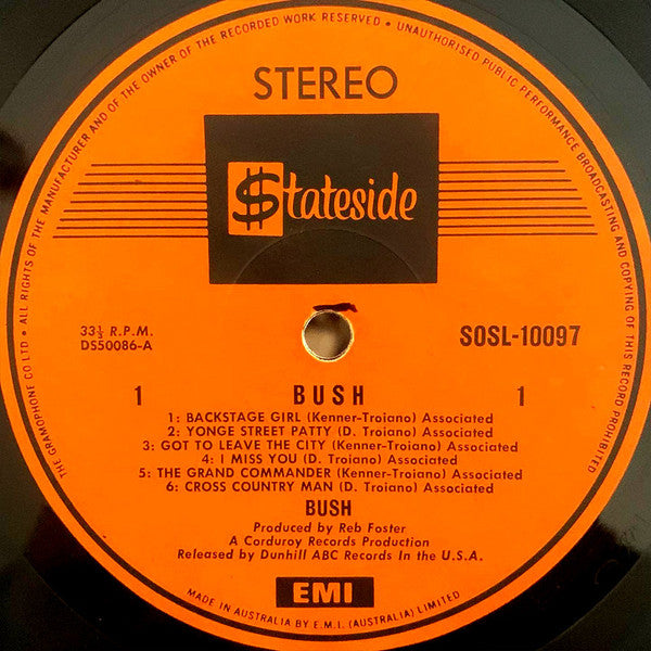 Bush (7) : Bush (LP, Album)