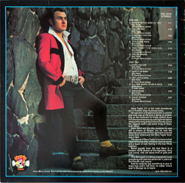 Dave Taylor (2) : Rockin' In The Same Ol' Way (LP, Album)