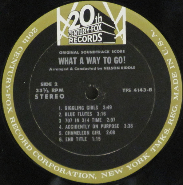 Nelson Riddle : What A Way To Go! (Original Soundtrack Score) (LP, Album)