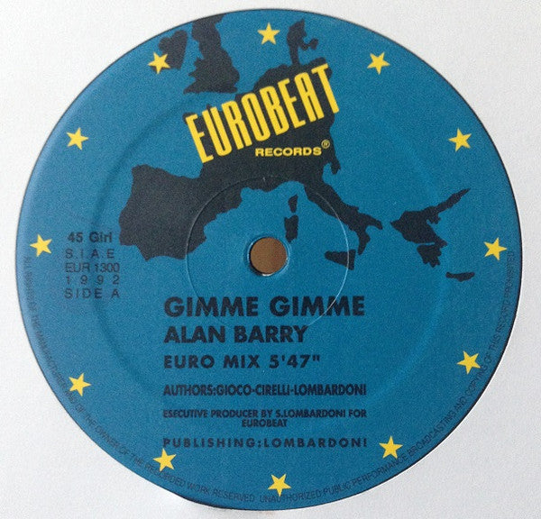 Alan Barry : Gimme Gimme (12")