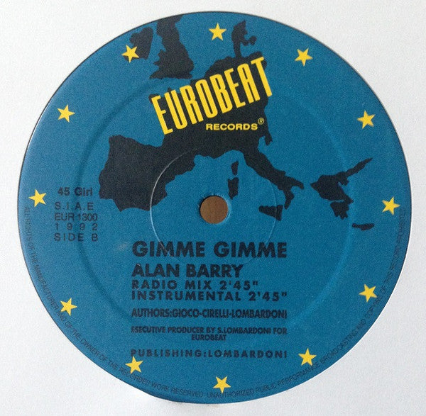 Alan Barry : Gimme Gimme (12")