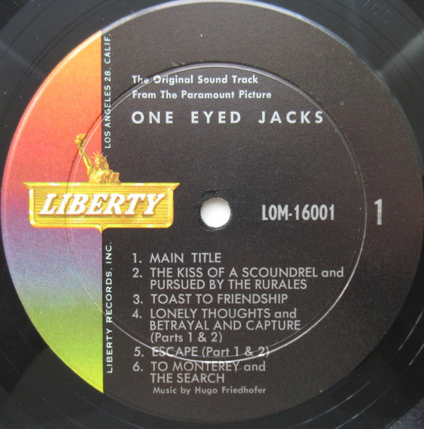 Hugo Friedhofer : One Eyed Jacks (LP, Album, Mono)