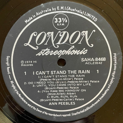 Ann Peebles : I Can't Stand The Rain (LP, Album)