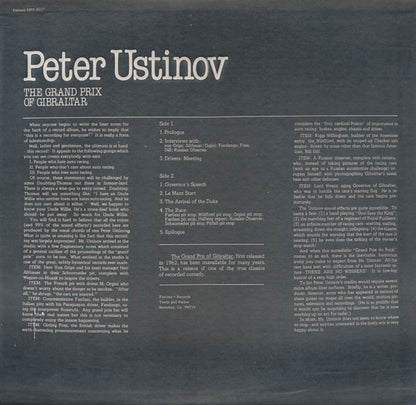 Peter Ustinov : The Grand Prix Of Gibraltar! (LP, RE)