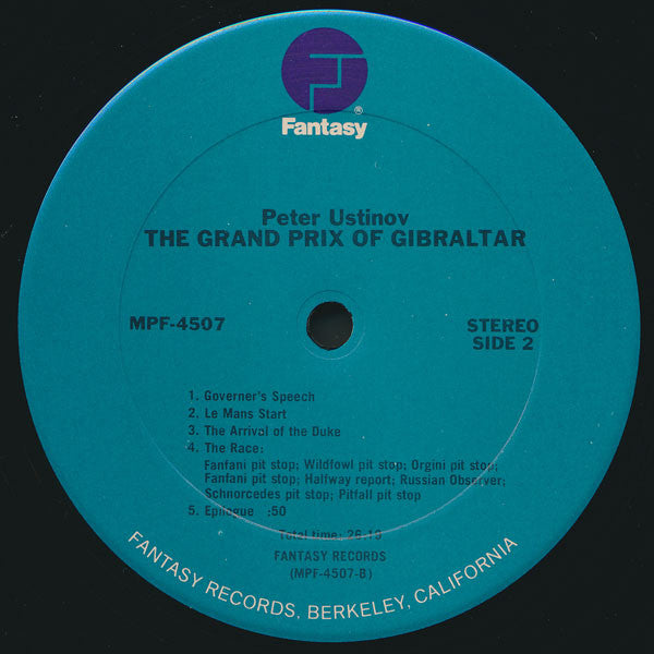 Peter Ustinov : The Grand Prix Of Gibraltar! (LP, RE)
