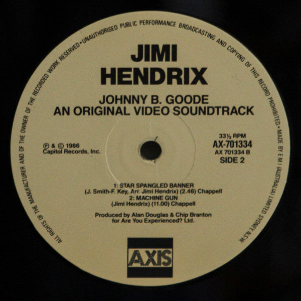 Jimi Hendrix : Johnny B. Goode An Original Video Soundtrack (12", MiniAlbum)