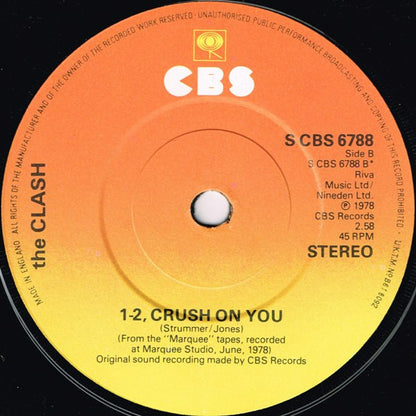 The Clash : Tommy Gun (7", Single)