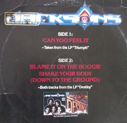 The Jacksons : Can You Feel It (12", Promo)