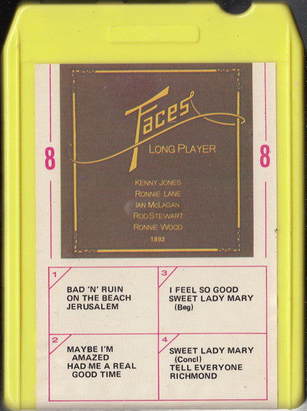 Faces (3) : Long Player (8-Trk, Album, Yel)