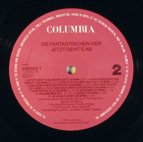 Die Fantastischen Vier : Jetzt Geht's Ab (LP, Album)