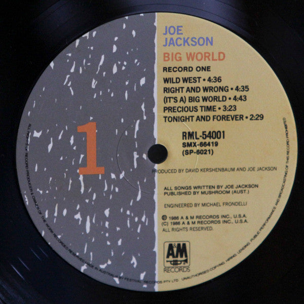 Joe Jackson : Big World (LP + LP, S/Sided + Album)