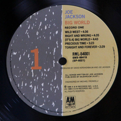 Joe Jackson : Big World (LP + LP, S/Sided + Album)