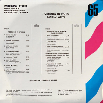 Daniel J. White : Romance In Paris (LP)