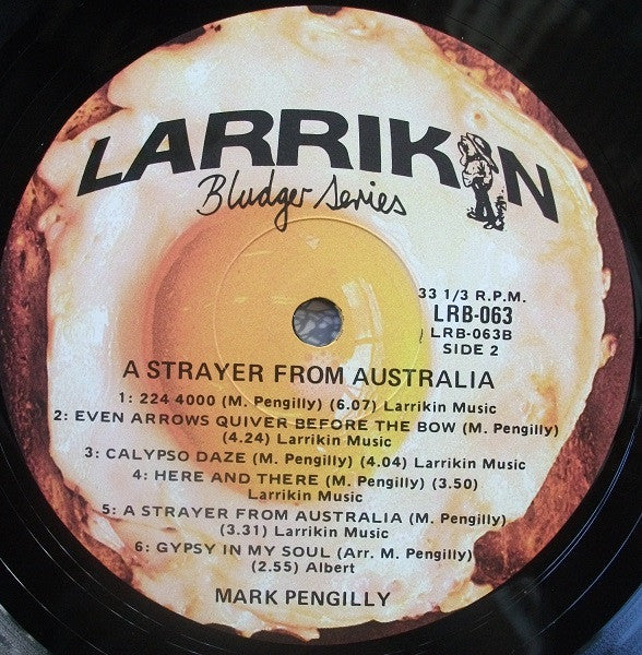 Mark Pengilly : A Strayer From Australia (LP)