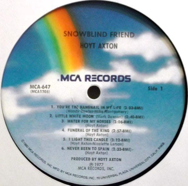 Hoyt Axton : Snowblind Friend (LP, Album, RE)