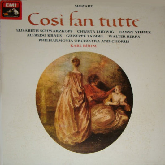 Wolfgang Amadeus Mozart, Elisabeth Schwarzkopf, Christa Ludwig, Hanny Steffek, Alfredo Kraus, Giuseppe Taddei, Walter Berry, Philharmonia Orchestra And Philharmonia Chorus, Karl Böhm : Così Fan Tutte (3xLP, RP + Box)