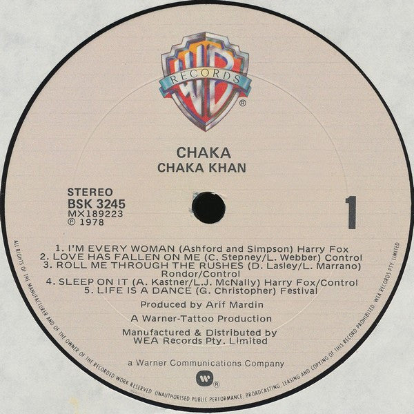 Chaka Khan : Chaka (LP, Album)