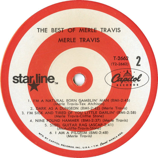 Merle Travis : The Best Of Merle Travis (LP, Comp, Mono)