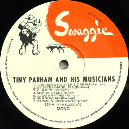 Tiny Parham And His Musicians : Volume Four - The Alternate Takes 1928-1930 (LP, Album, Comp, Mono)