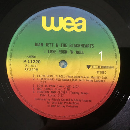 Joan Jett & The Blackhearts : I Love Rock 'N Roll (LP, Album)