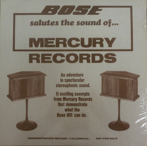 Various : Bose Salutes The Sound Of... Mercury Records (LP, Comp)