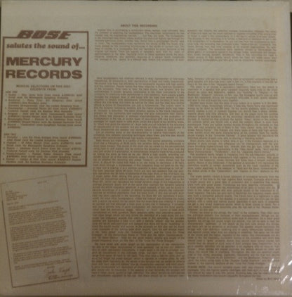 Various : Bose Salutes The Sound Of... Mercury Records (LP, Comp)
