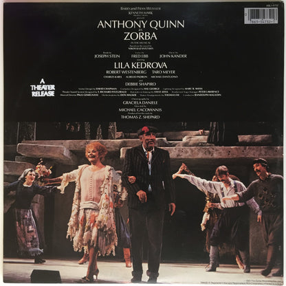 "Zorba" Original Cast : Zorba - Cast Recording (LP, Album)