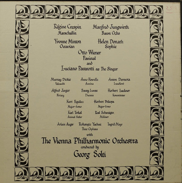 Richard Strauss, Wiener Philharmoniker, Georg Solti, Régine Crespin, Yvonne Minton : Der Rosenkavalier (4xLP, WB  + Box)
