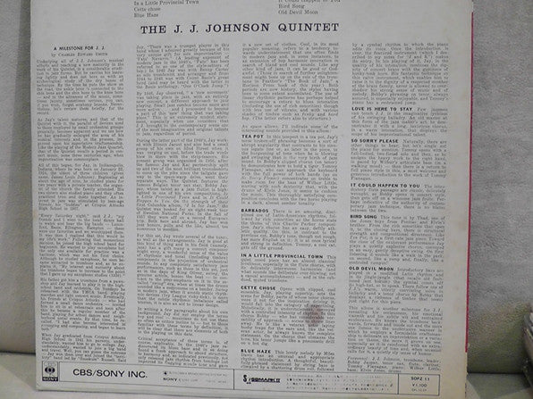 The J.J. Johnson Quintet : Dial J.J. 5 (LP, Album, Ltd, RE)