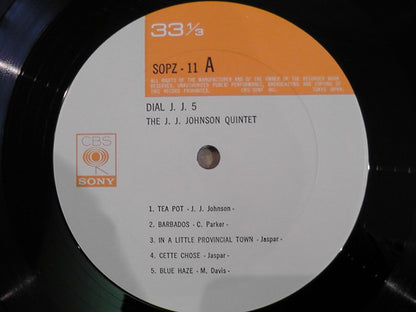 The J.J. Johnson Quintet : Dial J.J. 5 (LP, Album, Ltd, RE)