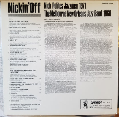 Nick Polites Jazzmen, The Melbourne New Orleans Jazz Band : Nickin' Off (LP)