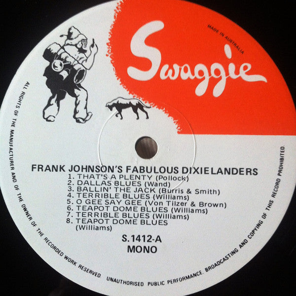 Frank Johnson's Fabulous Dixielanders : 1950 (LP, Comp, Mono, RE)