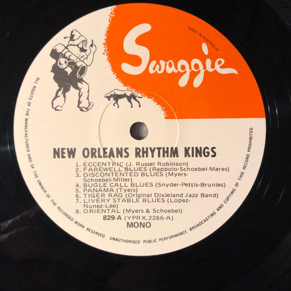 New Orleans Rhythm Kings : Volume One - 1922-1923 (LP, Comp)