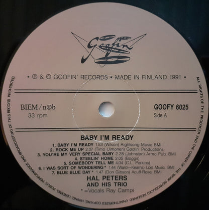 Hal Peters Trio Featuring Ray Campi : Baby I'm Ready (LP)