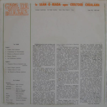 Seán Ó Riada, Ceoltóirí Chualann : Ceol Na nUasal (LP, Album)