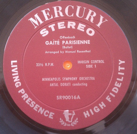 Jacques Offenbach / Johann Strauss*, Antal Dorati, Minneapolis Symphony* : Gaîté Parisienne / Graduation Ball (LP, FR)